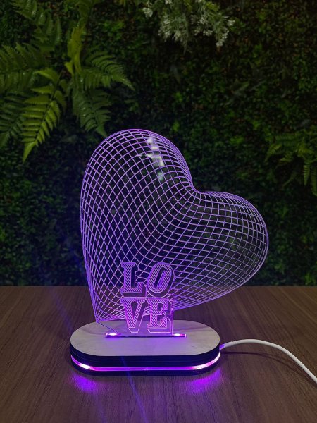 LED-Leuchte als Herz   Grösse H 22 x 20 cm